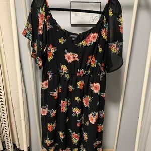 TORRID Black Floral Dress